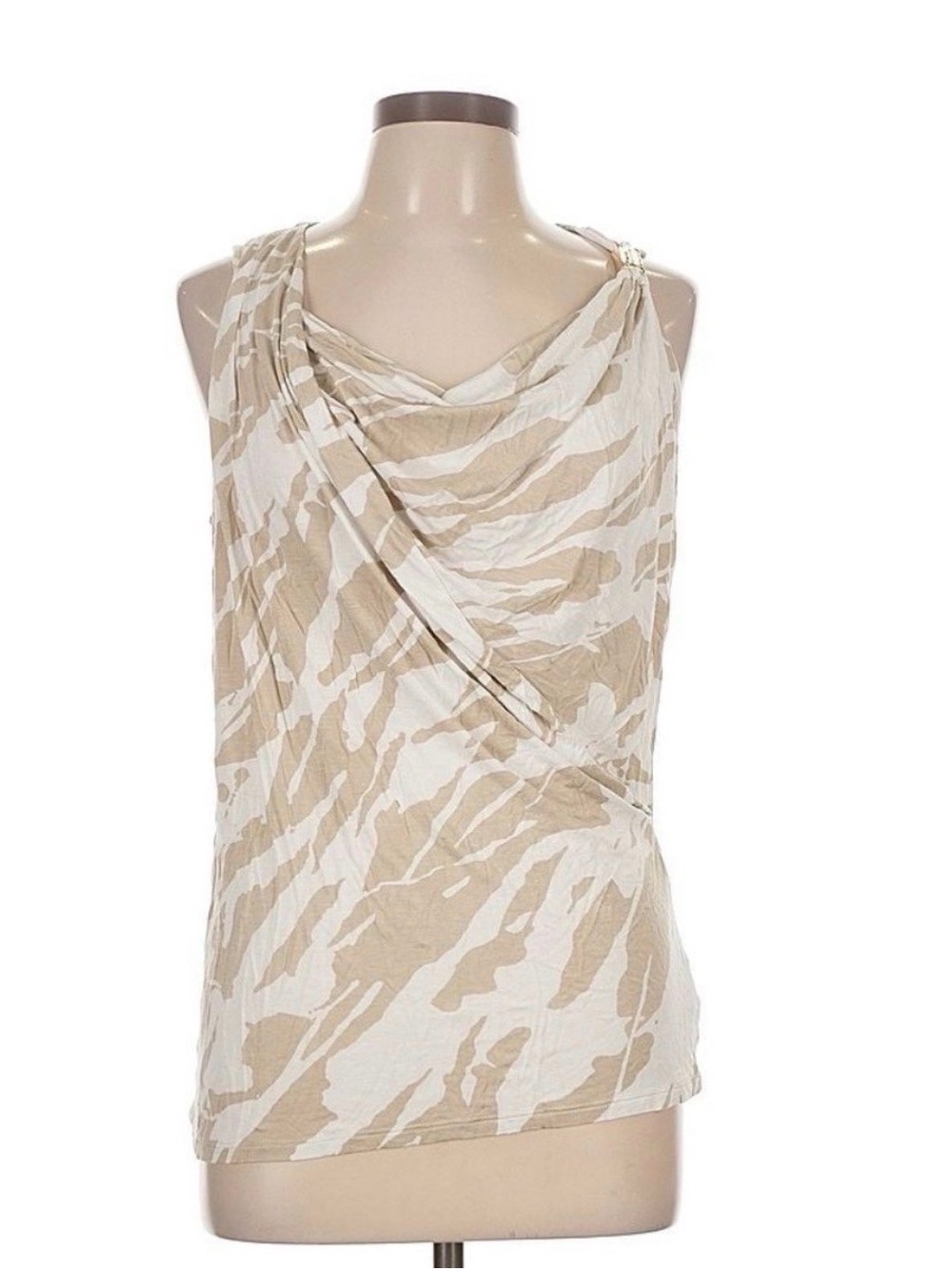 Michael Kors women’s Taïna ivory sleeveless top, Large